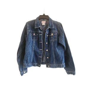 American Girl XL denim button down jean jacket